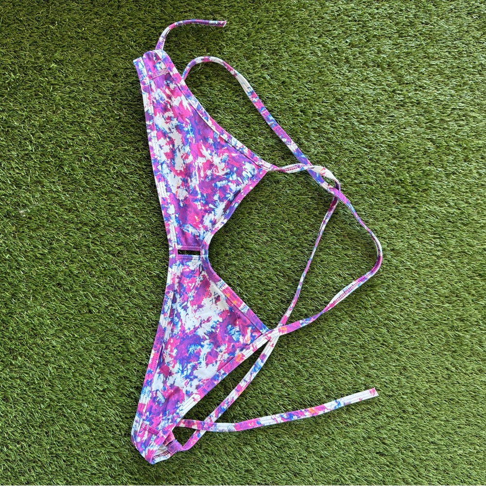 Jolyn vent pink and purple top